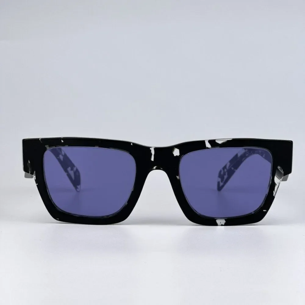 NEW Prada PRA06S 15O50B Tortoise Black Violet Mirror Square Unisex Sunglasses